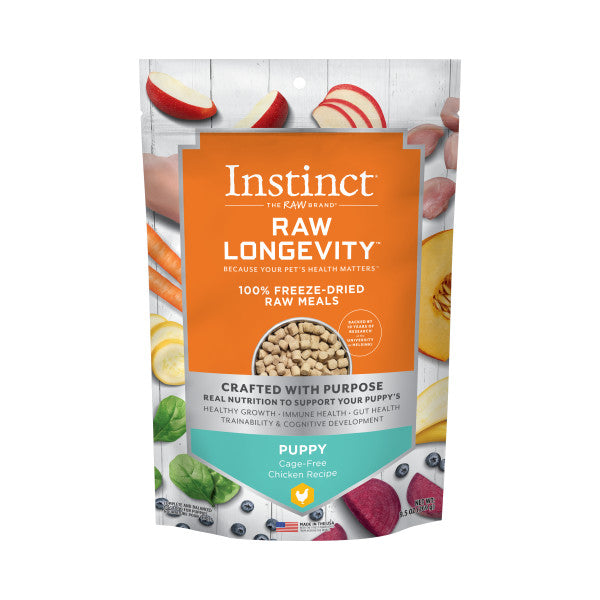 Instinct Longevity 100% Freeze Dried Raw Meals Cage-Free Chicken Recipe For Puppies