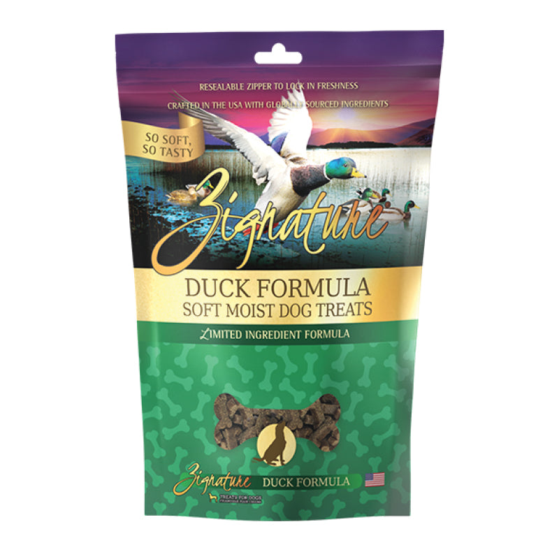 Zignature Grain Free Duck Formula Soft Moist Dog Treats